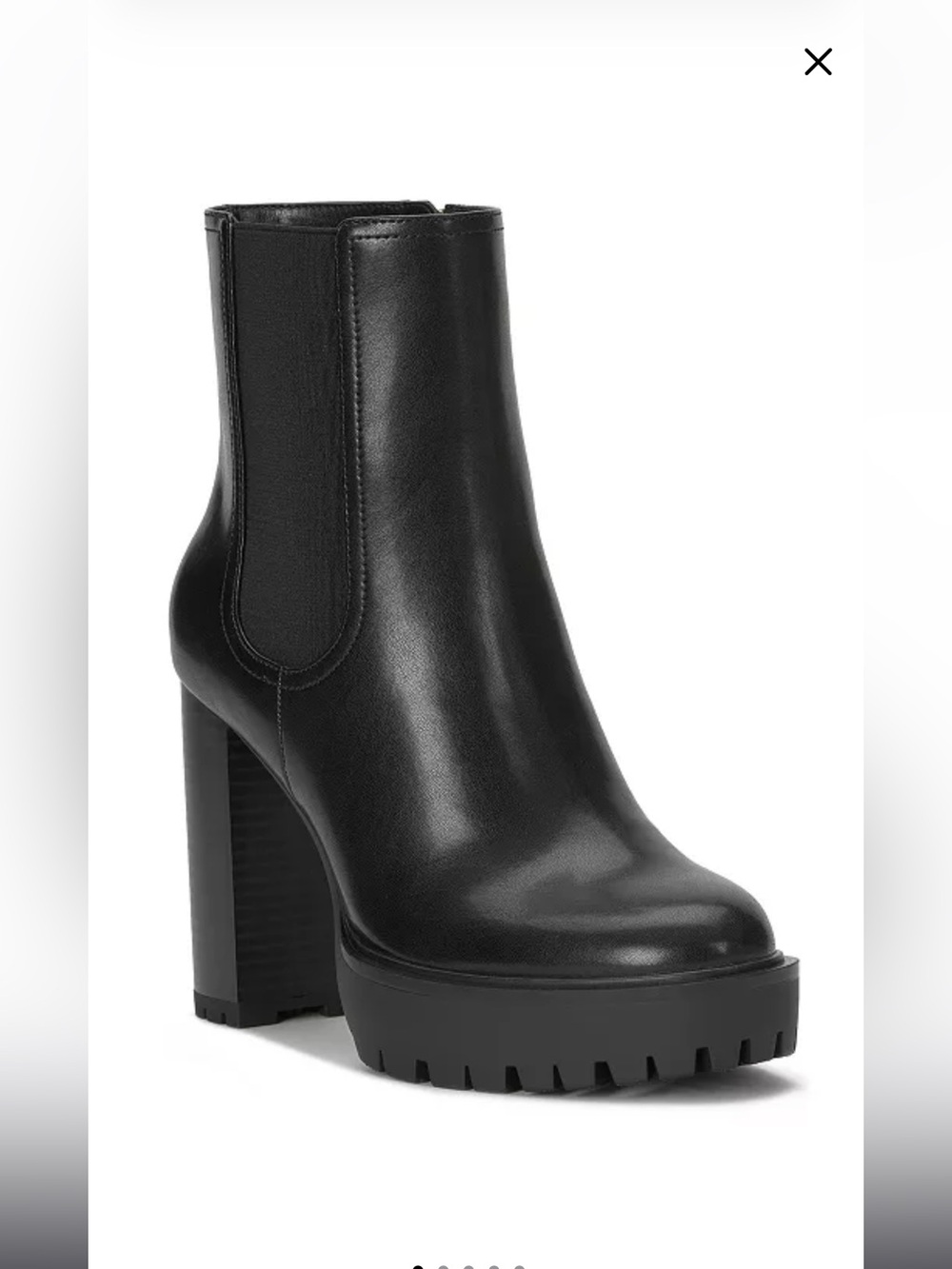 Inc ayzah black platform high heel zip boots nib sz 11 m